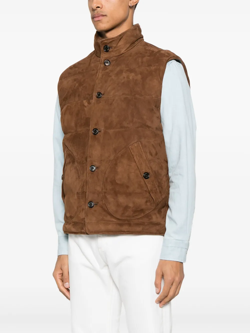 RALPH LAUREN SUEDE GILET