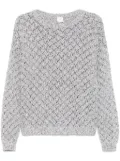 Eleventy sequin-embellished sweater - Grey