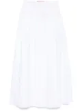 Ermanno Scervino embroidered midi skirt - White