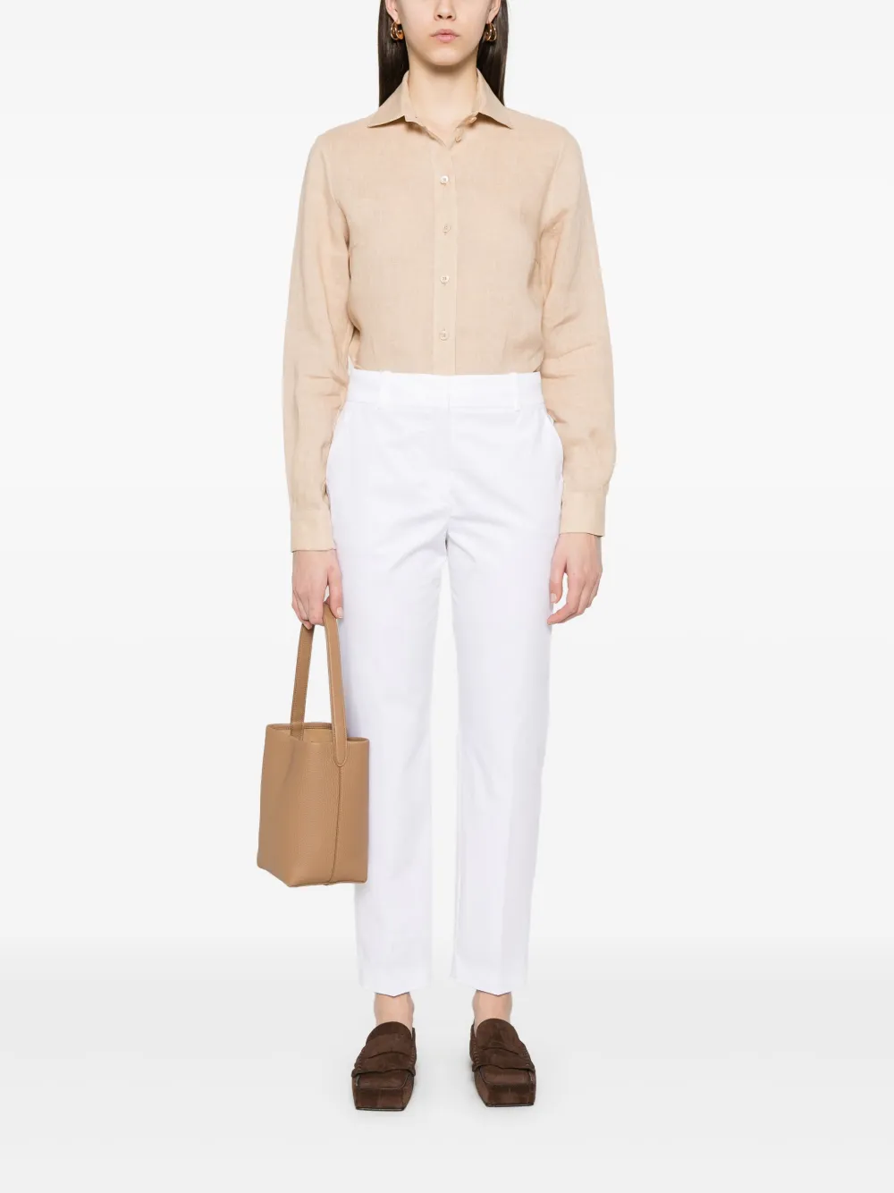 Eleventy Linnen blouse - Beige