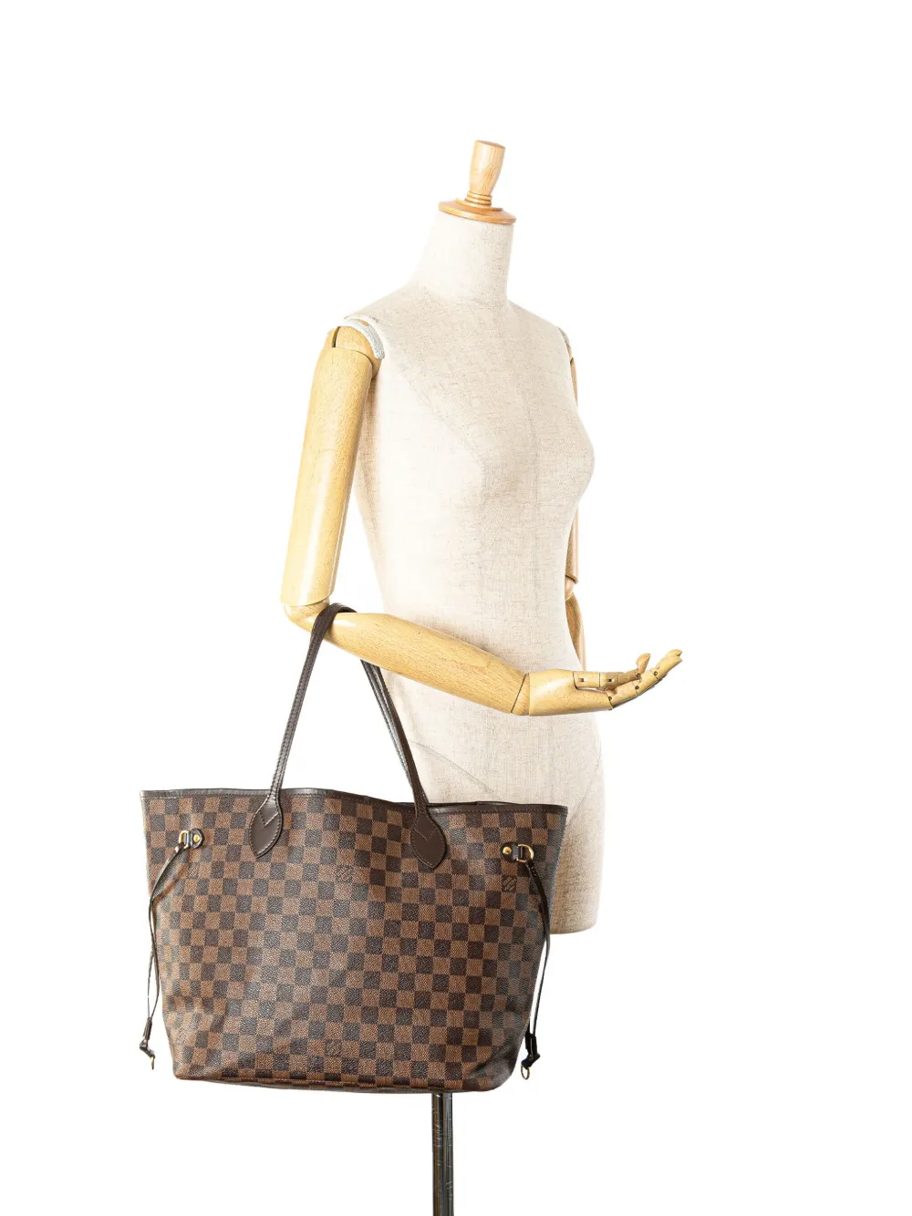 Louis Vuitton Pre-Owned 2009 Damier Ebene Neverfull MM tote bag - Bruin