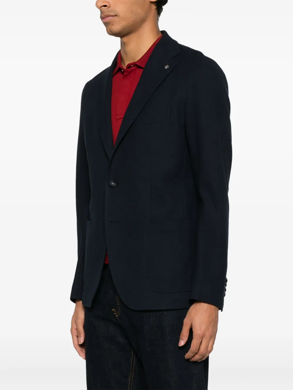 Tagliatore Blazer met broche Blauw