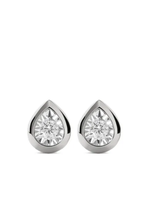Monica Vinader Pear Diamond Ohrstecker