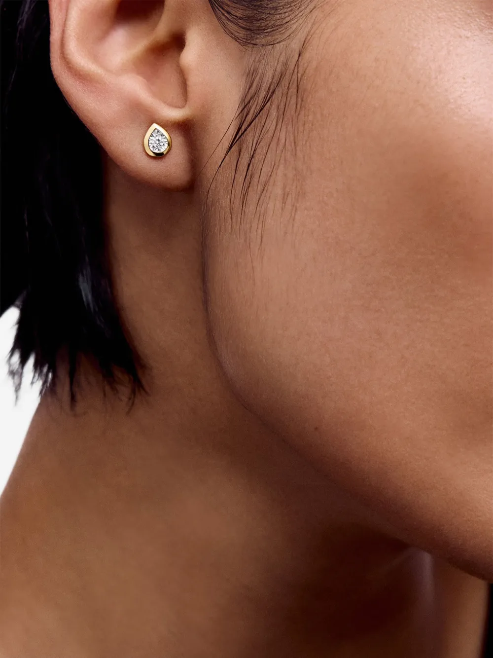 Monica Vinader Pear Diamond stud earrings | Image 2