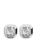 Monica Vinader square stud earrings - Silver