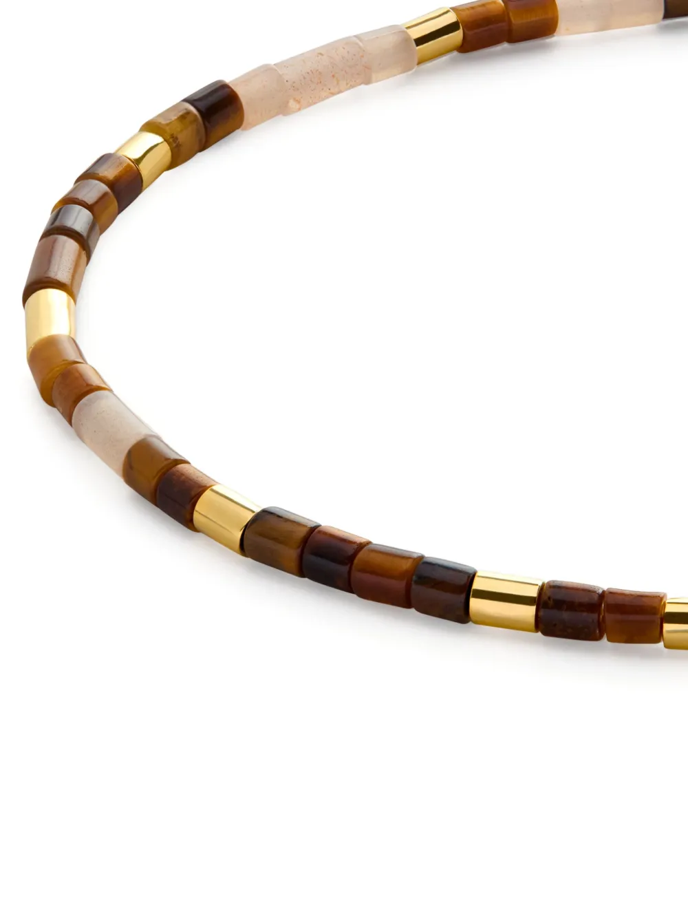 Monica Vinader Delphi armband met edelsteen - Bruin