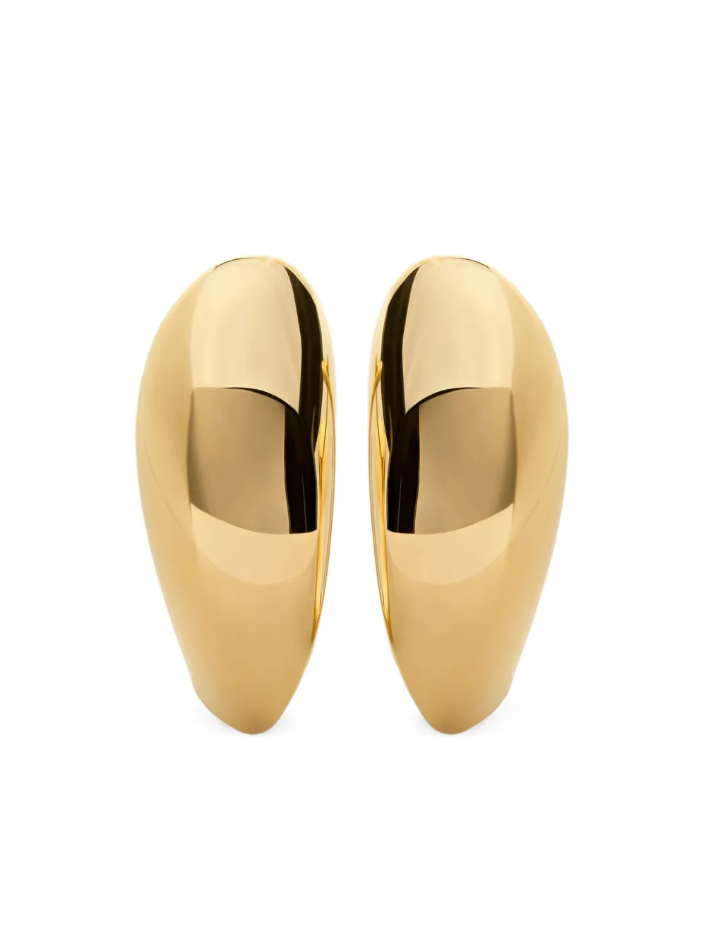 Monica Vinader Nura large hoop earrings | Gold | Image 1