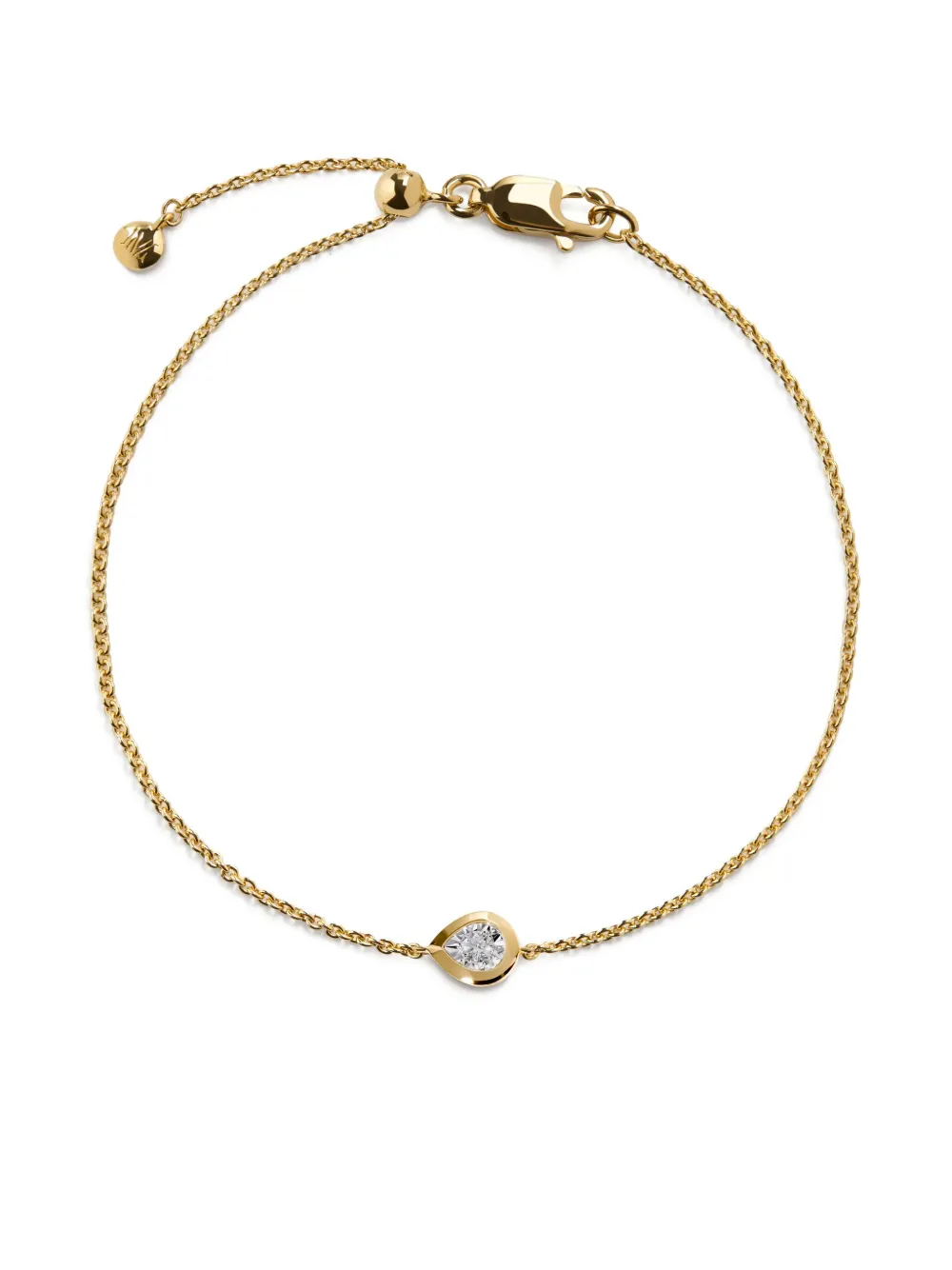 Monica Vinader Pear Diamond bracelet | Gold | Image 1