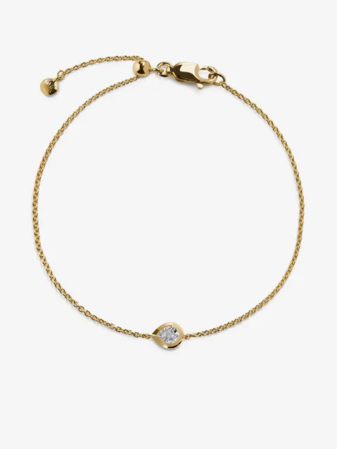 Monica Vinader Pear Diamond bracelet 