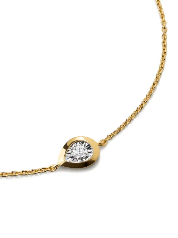 Monica Vinader Pear Diamond ブレスレット | ゴールドトーン 