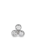 Monica Vinader 14K white gold Diamond Cluster single earring - Silver