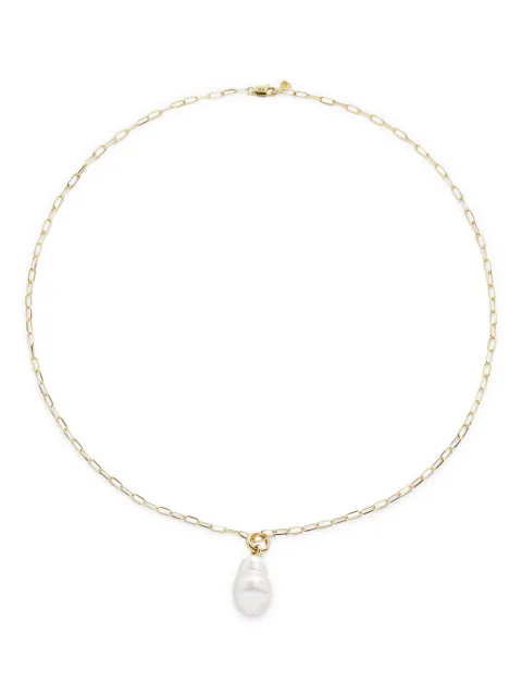 Monica Vinader 14kt yellow gold pearl pendant necklace