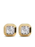 Monica Vinader square stud earrings - Gold