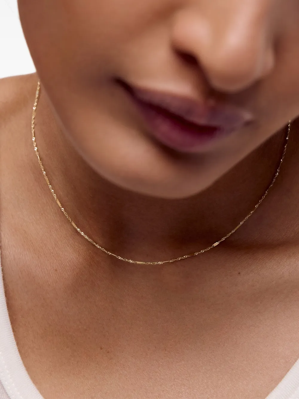 Monica Vinader 14K yellow gold Shimmer choker necklace | Fine Jewelry | Image 2