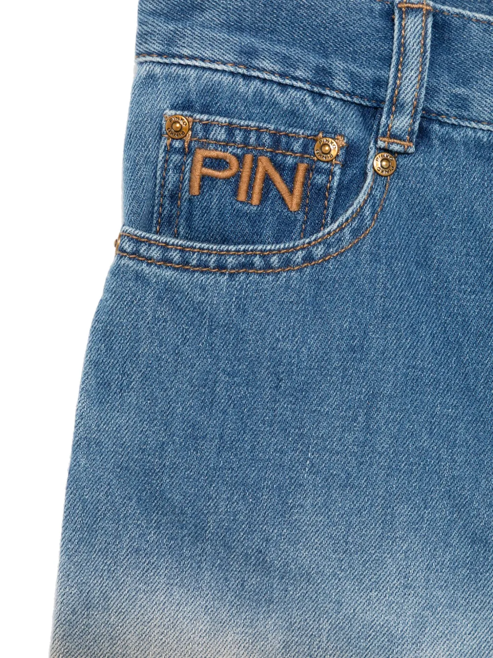 Pinko Kids Jeans met ombré-effect Blauw
