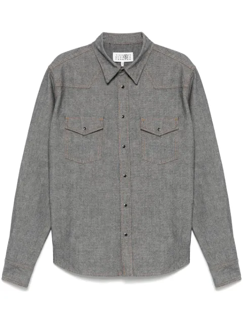 MM6 Maison Margiela rinsed denim shirt