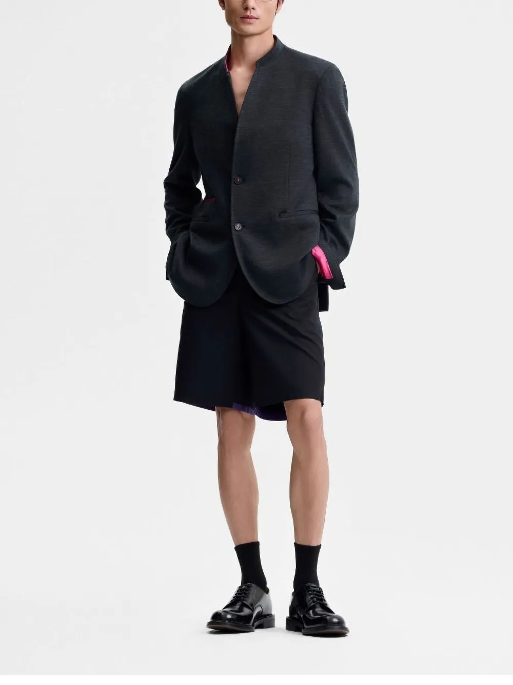 Shanghai Tang Tang wool jacket - Blauw