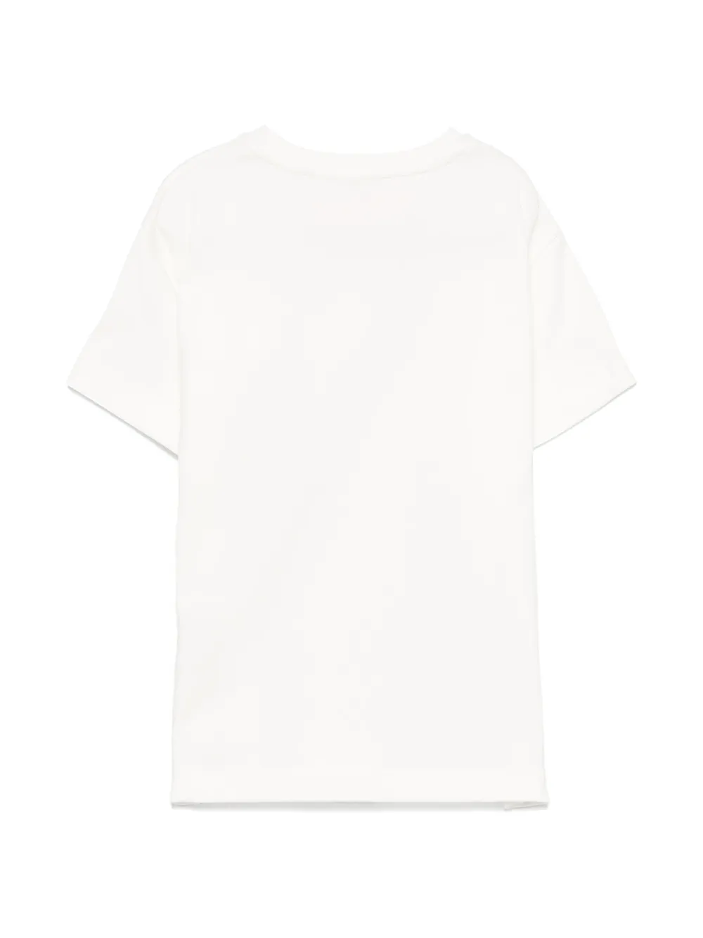 Miss Blumarine T-shirt met bloemenpatch - Wit