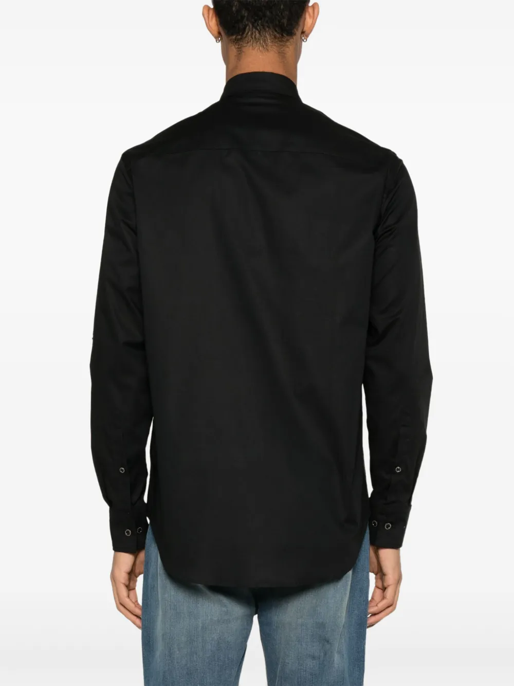 John Richmond Overhemd met geborduurd logo Zwart