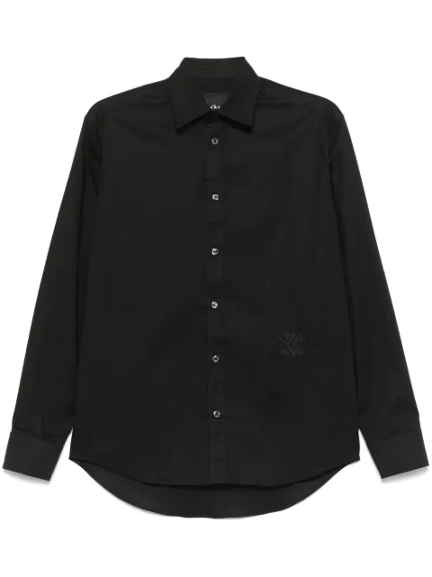 John Richmond logo-embroidered shirt