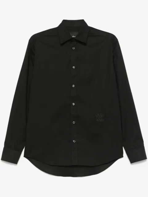 John Richmond logo-embroidered shirt