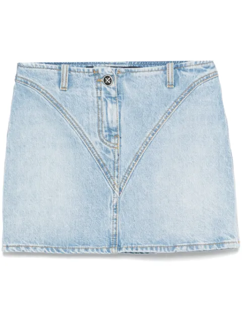 John Richmond logo-lettering mini skirt