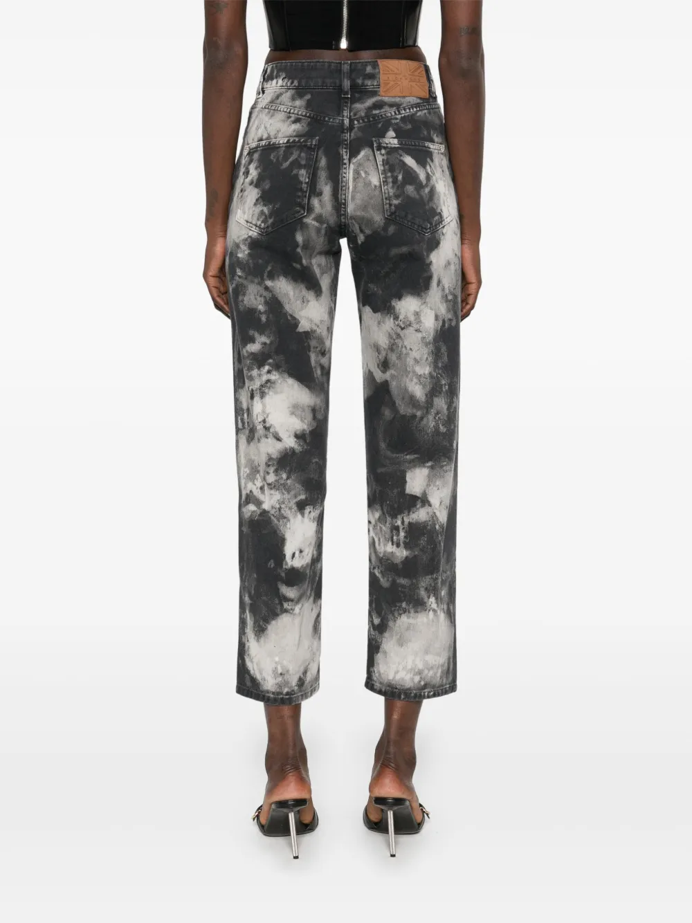 John Richmond Jeans met marmer-effect Zwart