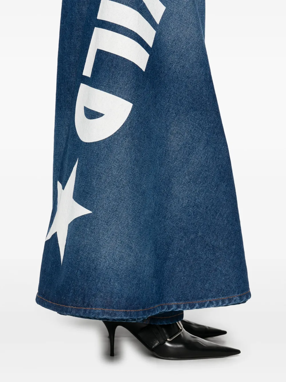 John Richmond Gedrapeerde jeans Blauw