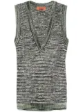Missoni sequined slub-knit tank top - Black