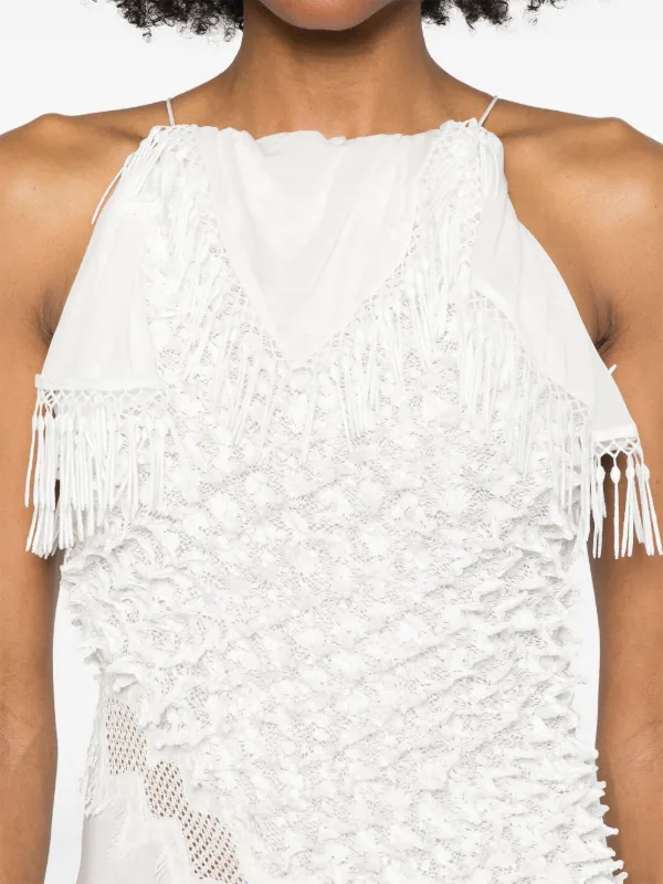 christopher esber white crochet dress Christopher Esber White Crochet Dress by Christopher Esber