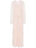 TWINSET pleated tulle maxi dress - Pink