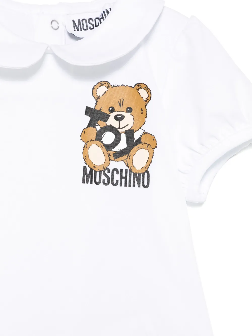 Moschino Kids T-shirt met teddybeerprint Wit