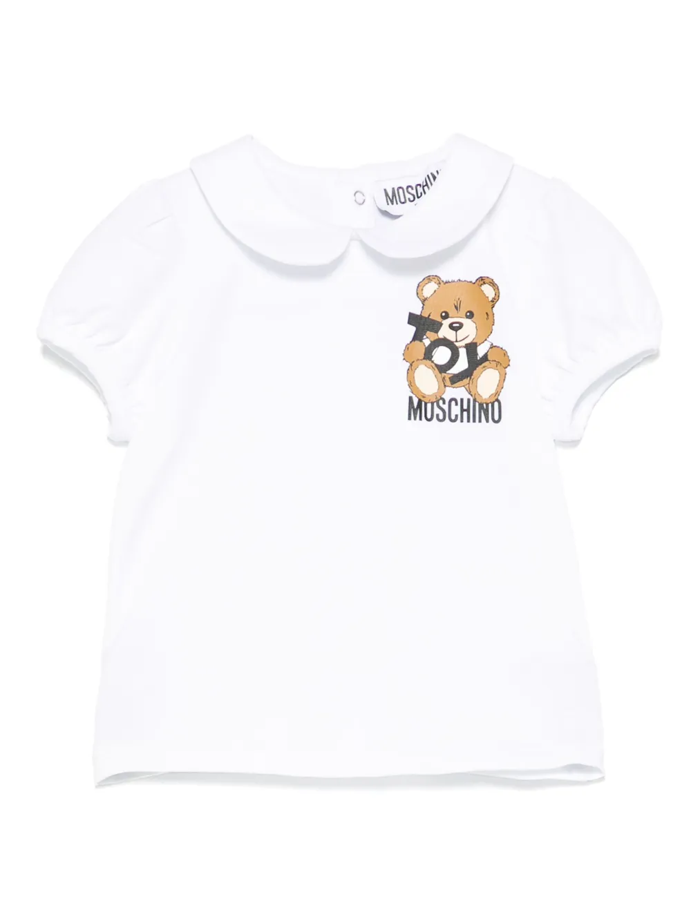 Moschino Kids T-shirt met teddybeerprint Wit