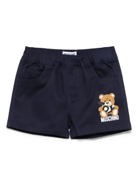 Moschino Kids teddy bear-motif shorts