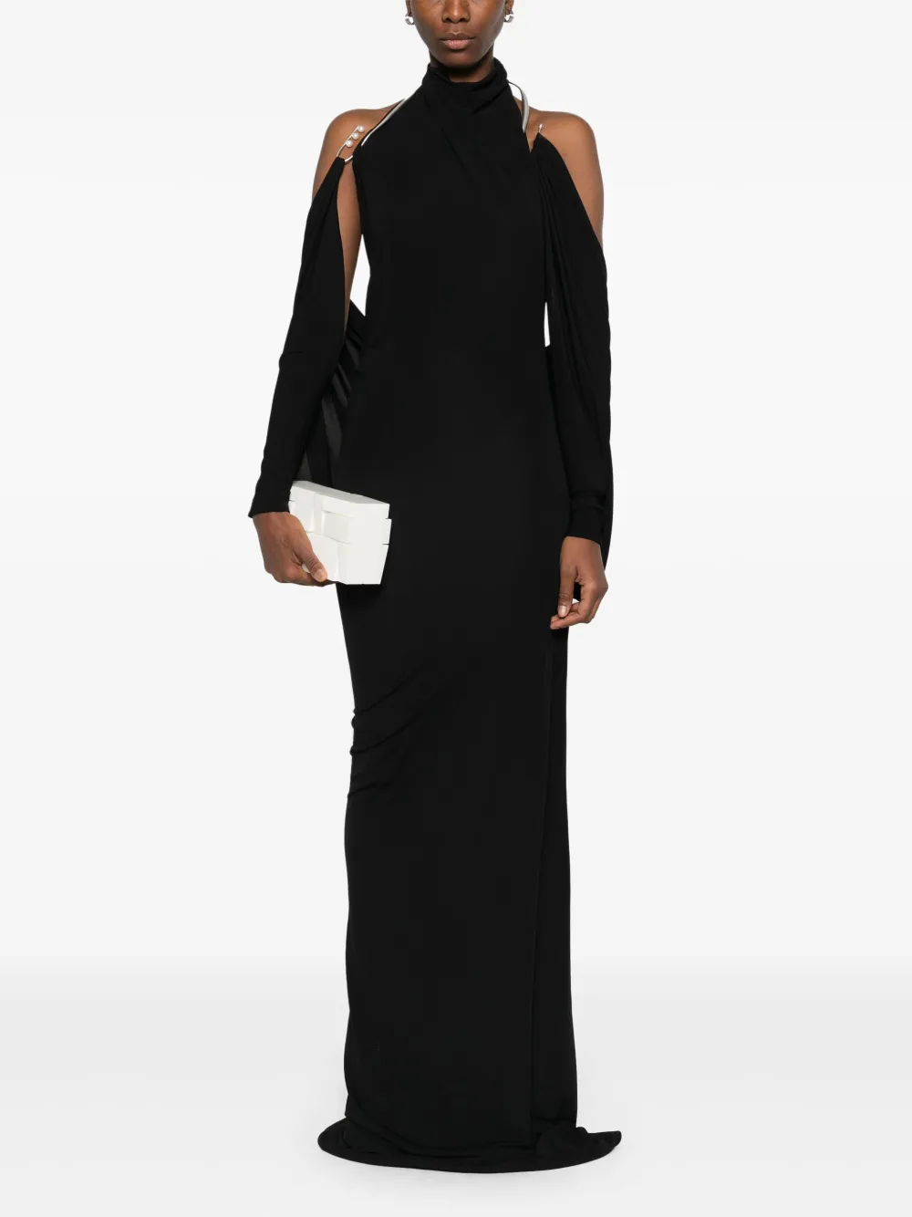 Christopher Esber Levitate maxi-jurk - Zwart