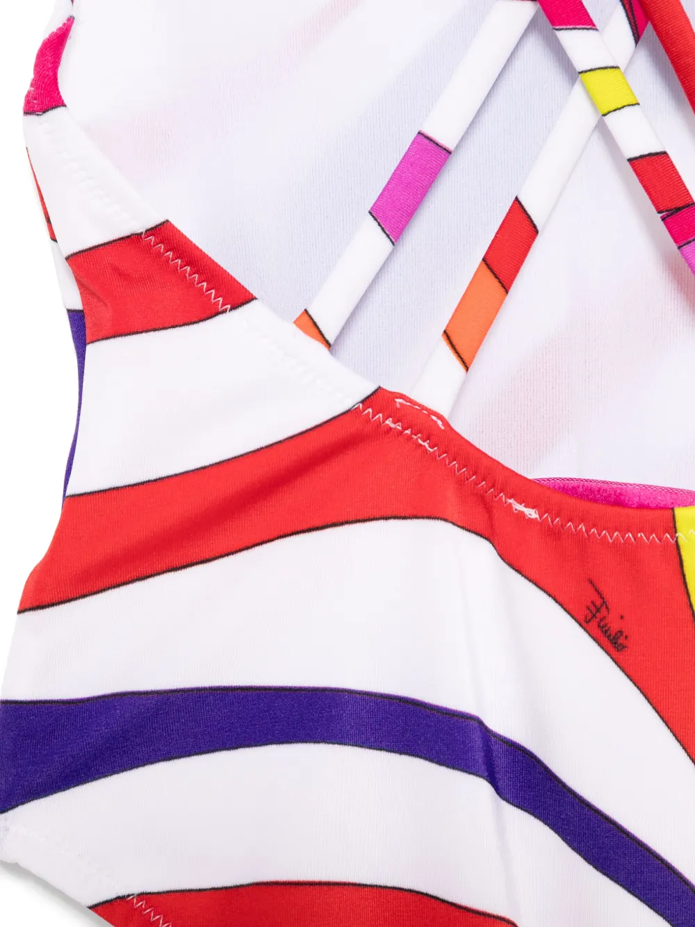 PUCCI Junior Badpak met Iride-print Wit
