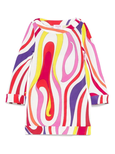 PUCCI Junior robe à imprimé Marmo