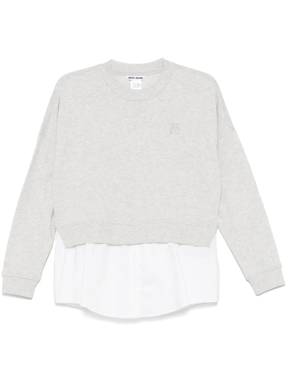 poplin-insert sweatshirt