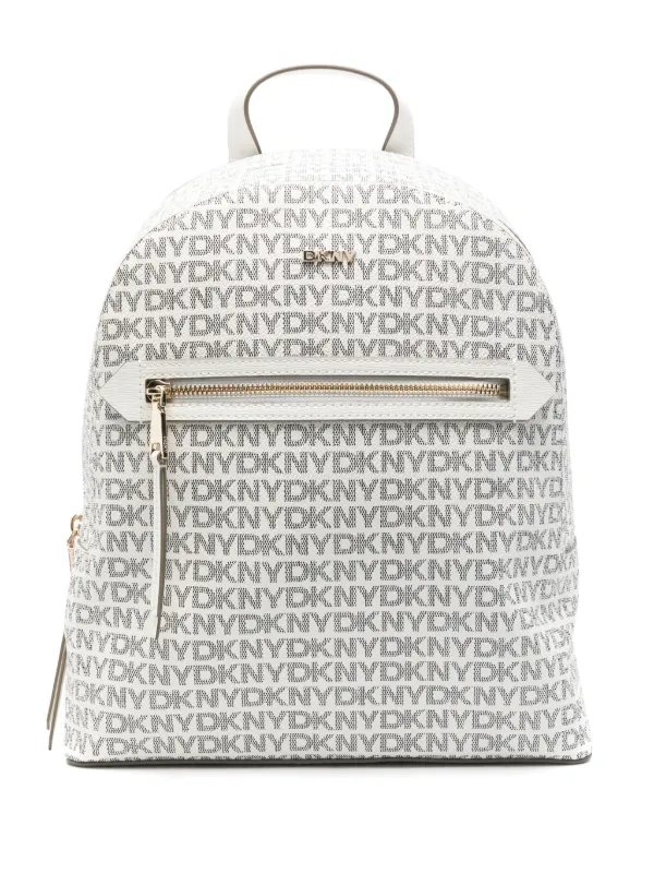 dkny logo mini backpack Womens Backpacks Dkny Bryant Backpack DKNY Women's Coated Logo Mini Backpack  Brown Logo