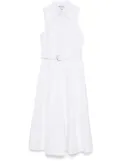 DKNY drop-waist midi dress - White