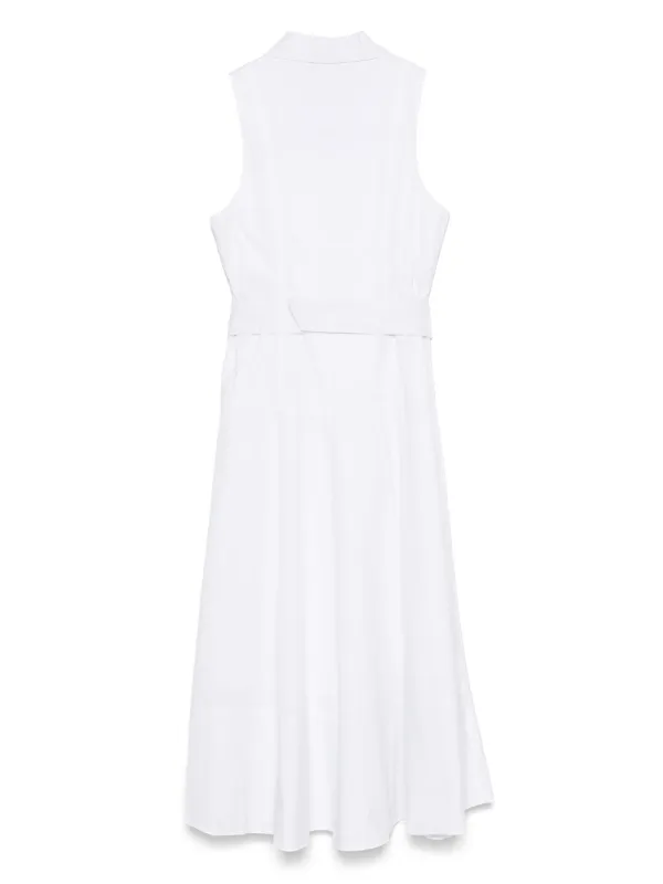 DKNY drop-waist Midi Dress | White