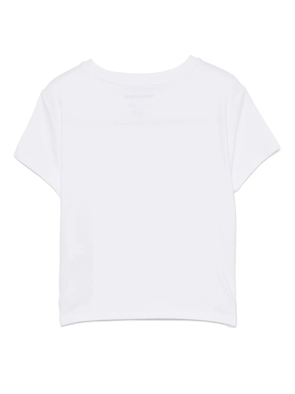 DKNY Cropped T-shirt met logo - Wit