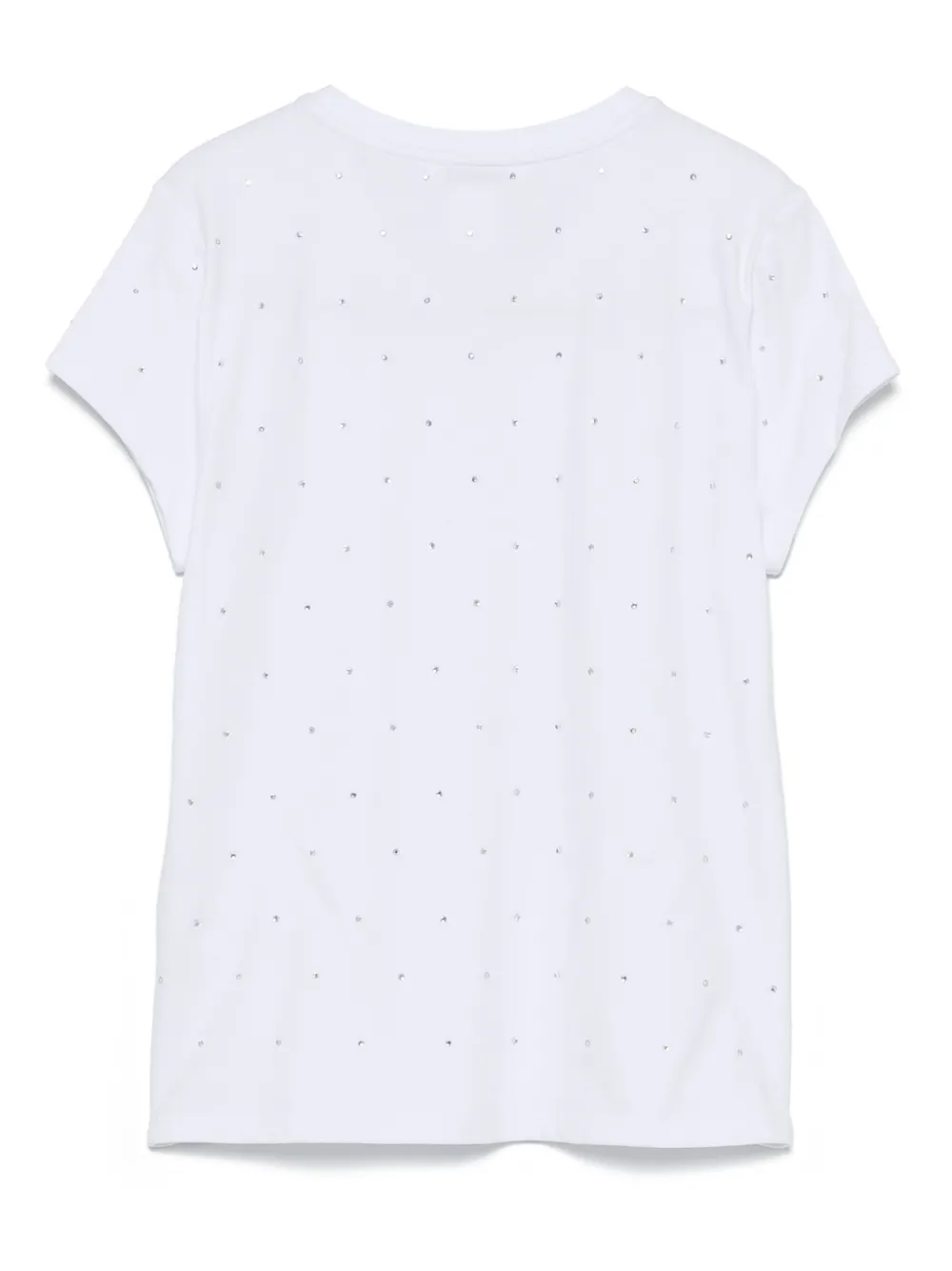 DKNY rhinestone-embellished T-shirt - Wit