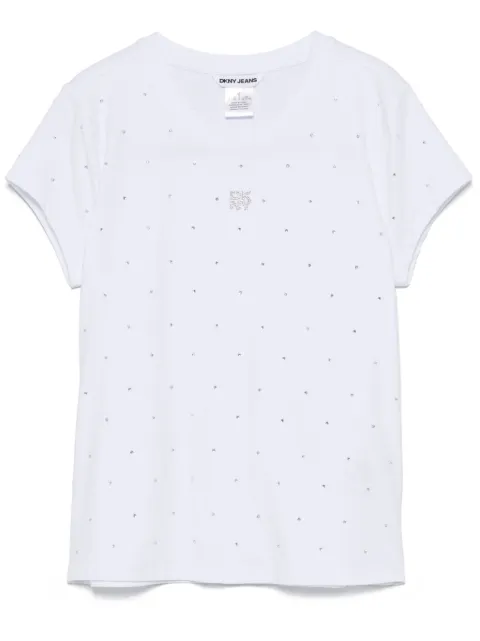 DKNY rhinestone-embellished T-shirt