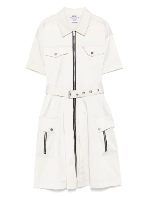 DKNY zip-up mini dress