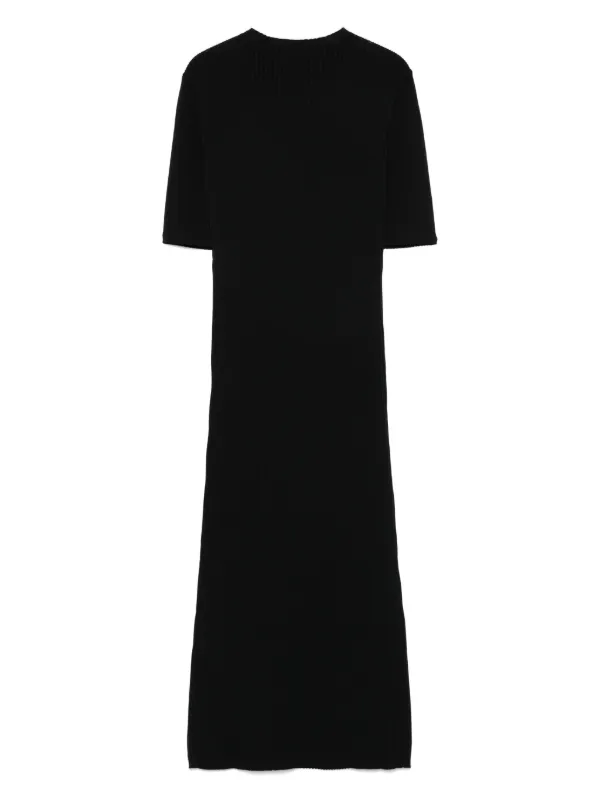 Dkny Ribbed Midi Dress - Black Dkny Ribbed Midi Dress - Black