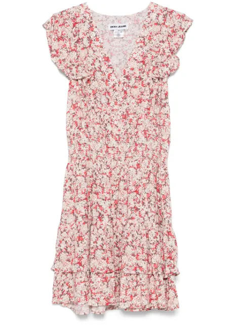 DKNY floral-print mini dress