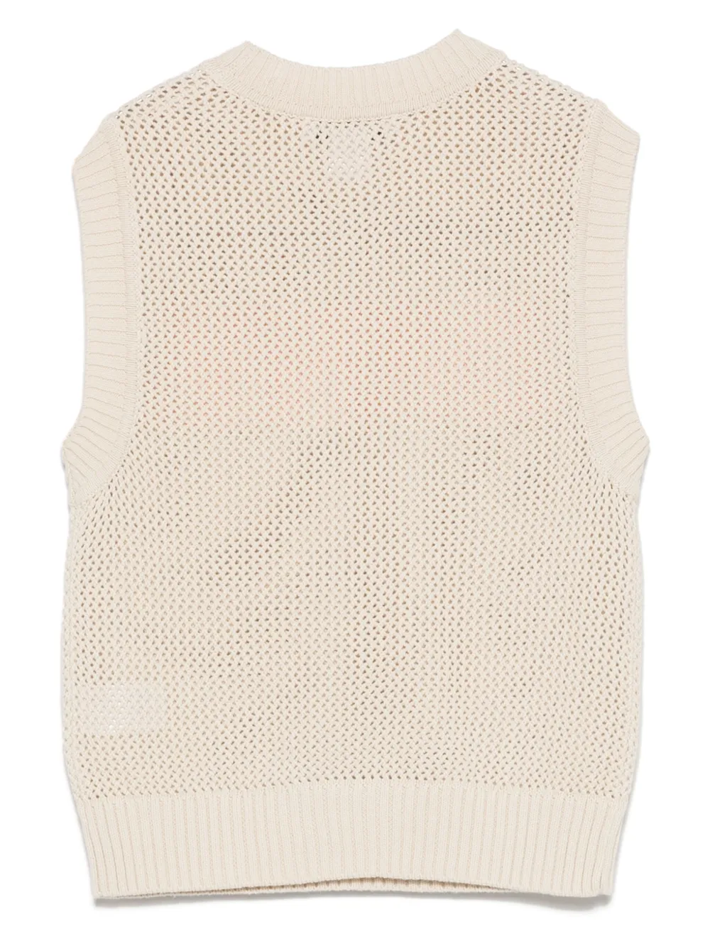 DKNY logo-jacquard vest - Beige