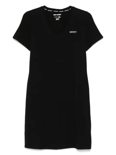 DKNY studded-logo mini dress