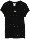 DKNY rhinestone-embellished T-shirt - Black